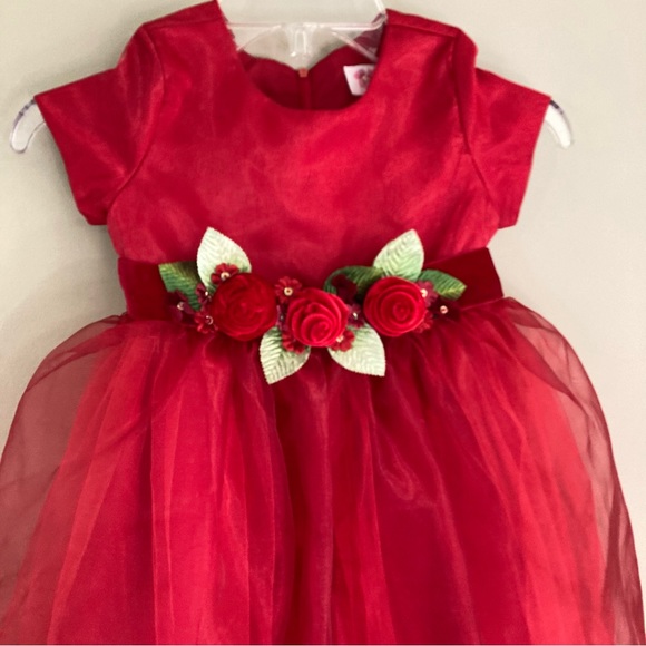 NWOT Special Occasion Red Dress sz 4 - Picture 8 of 8